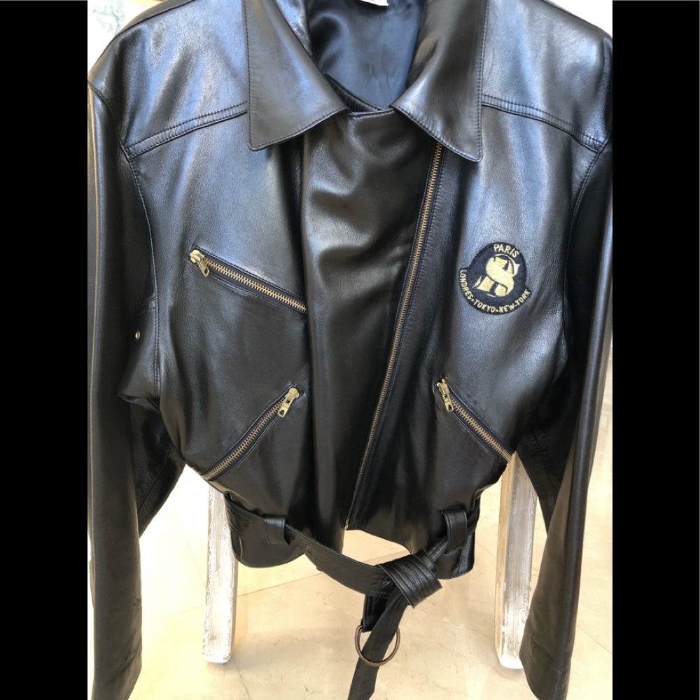 Sonia Rykiel Vintage Leather Motorcycle Jacket